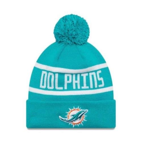 Turquoise Dolphins NFL Jake Miadol Beanie New Era , Blue , Heren