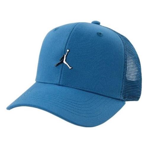 Blauwe metalen jumpman trucker pet Jordan , Blue , Heren