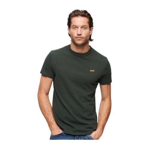 Korte Mouw T-shirt Campus Green Superdry , Green , Heren