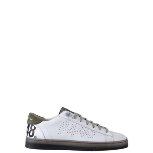 Witte Groene Sneakers F24jackc-m P448 , White , Heren