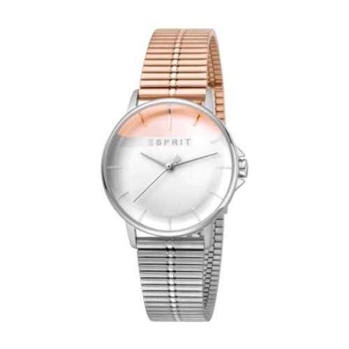 Zilveren Damesmode Horloge Esprit , Gray , Dames