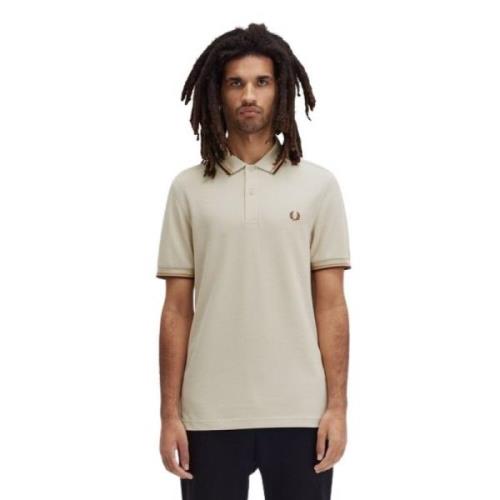 Beige Twin Tipped Polo Shirt Fred Perry , Beige , Heren