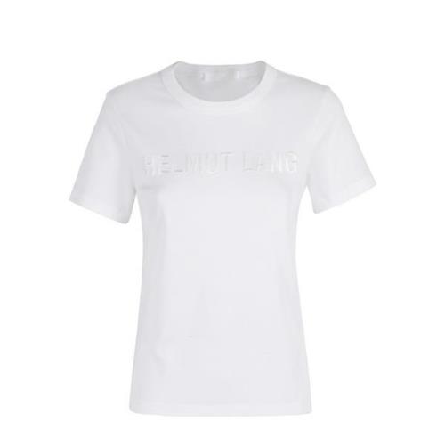 Slim Logo T-shirt Helmut Lang , White , Dames