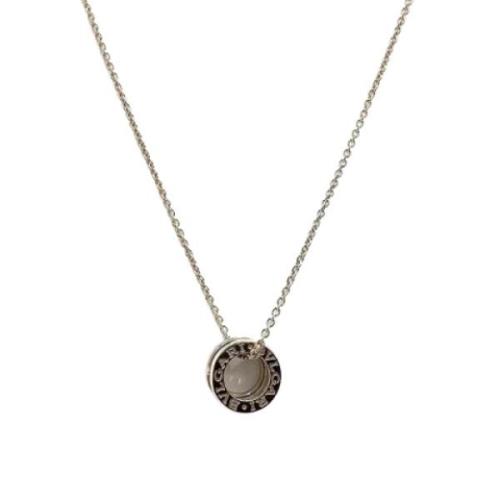 Pre-owned White Gold necklaces Bvlgari Vintage , Gray , Dames