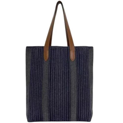 Pre-owned Fabric totes Hermès Vintage , Blue , Dames