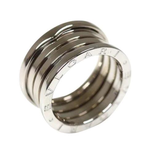 Pre-owned White Gold rings Bvlgari Vintage , Gray , Dames