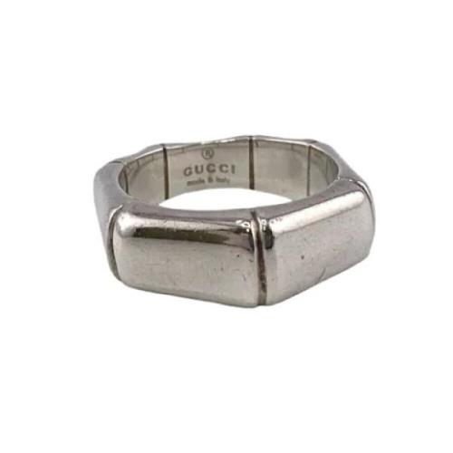 Pre-owned Silver rings Gucci Vintage , Gray , Dames