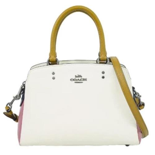 Pre-owned Leather handbags Coach Pre-owned , White , Dames