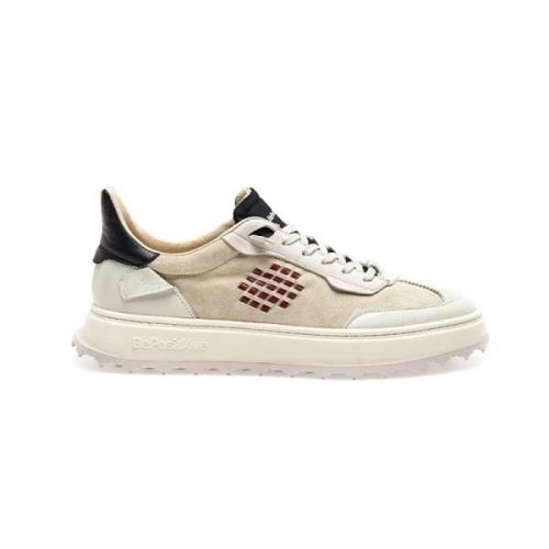 Vintage Cuprace Wing Suède Sneakers Be Positive , Beige , Heren