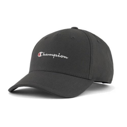 Zwarte Geborduurde Logo Baseballpet Champion , Black , Unisex