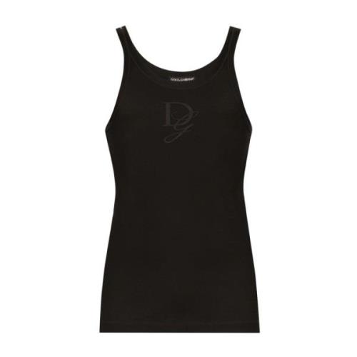 Zwarte T-shirts en Polos Dolce & Gabbana , Black , Heren