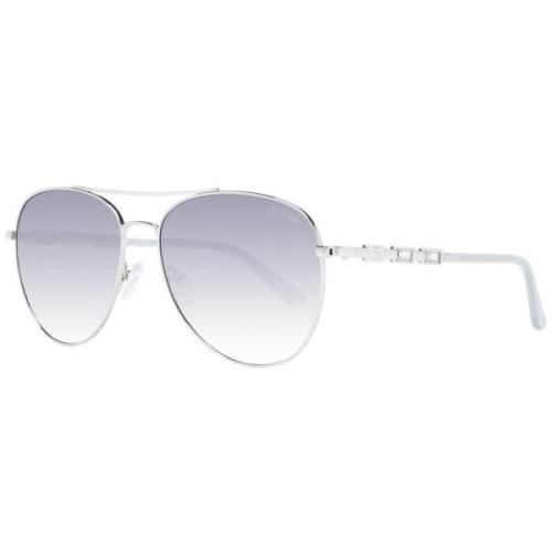 Grijze Vrouwen Aviator Zonnebril Guess , Gray , Dames