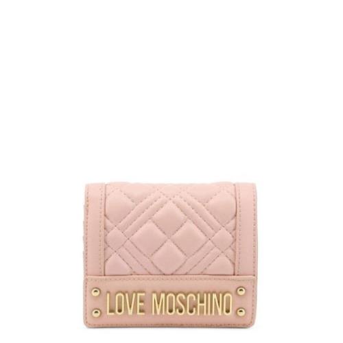 Elegante Roze Damesportemonnee - Jc5601Pp1Gla0 Love Moschino , Pink , ...