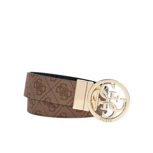 Leren Riem Guess , Brown , Dames