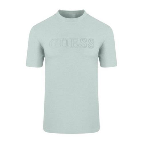 Heren Alphy Korte Mouw T-Shirt Guess , Green , Heren