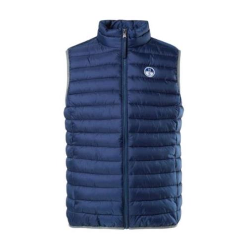 Stijlvolle Mouwloze Jas voor Mannen North Sails , Blue , Heren