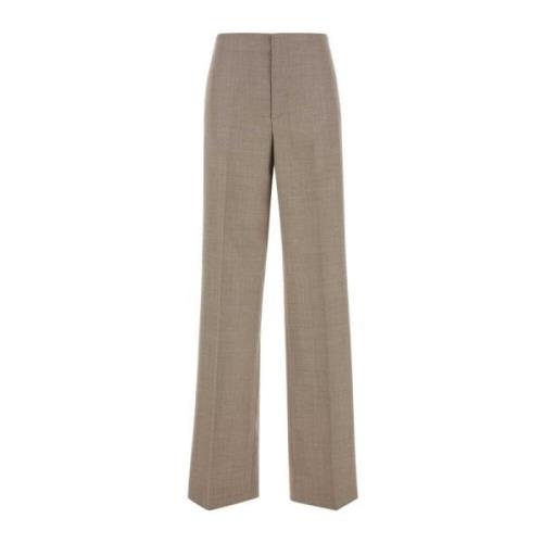 Cappuccino wollen broek Moschino , Beige , Dames