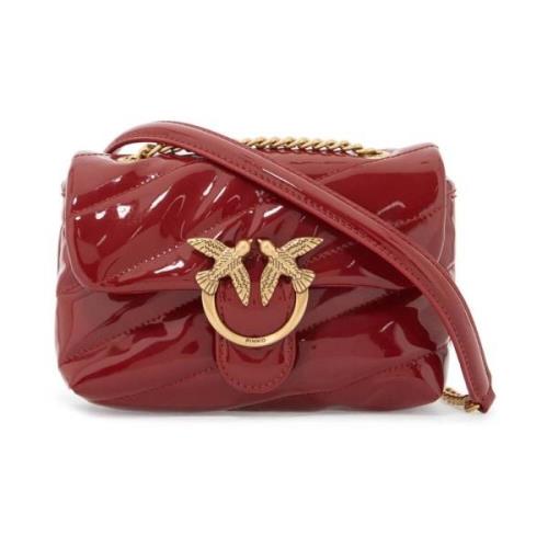 Gewatteerde Love Baby Puff Tas Pinko , Red , Dames