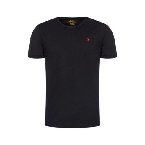 Zwart Katoen Regular Fit T-Shirt Polo Ralph Lauren , Black , Heren