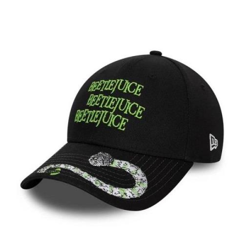 Zwarte Beetlejuice zonneklep hoed New Era , Black , Unisex