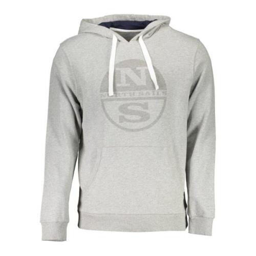 Biologisch Katoenen Hoodie North Sails , Gray , Heren