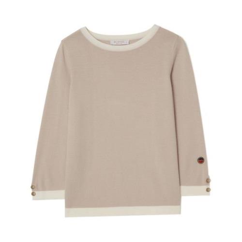 Round-neck Knitwear Busnel , Beige , Dames