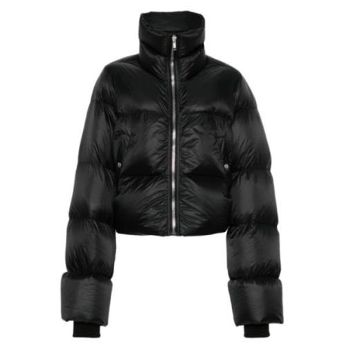 Zwarte Puffer Turtle Jas Rick Owens , Black , Dames