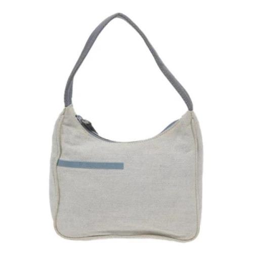 Pre-owned Canvas prada-bags Prada Vintage , Gray , Dames