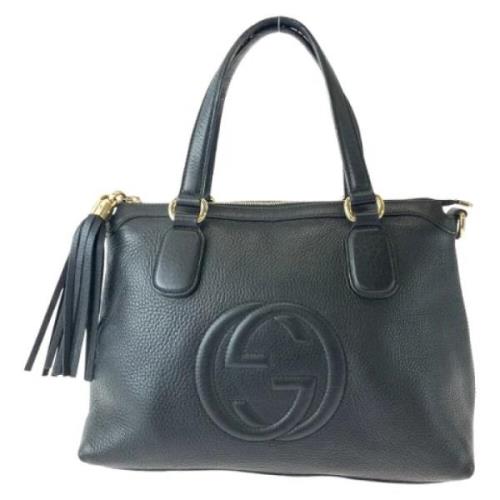 Pre-owned Leather gucci-bags Gucci Vintage , Black , Dames