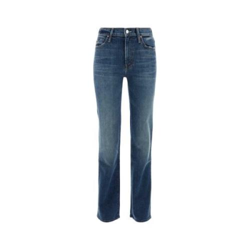 Stretch Denim Kick It Jeans Mother , Blue , Dames