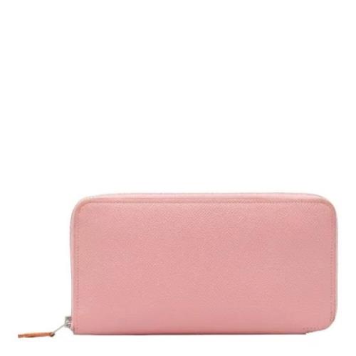 Pre-owned Leather wallets Hermès Vintage , Pink , Dames