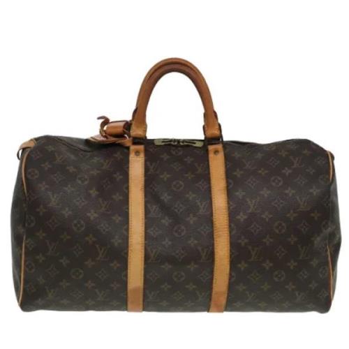 Pre-owned Canvas travel-bags Louis Vuitton Vintage , Brown , Dames