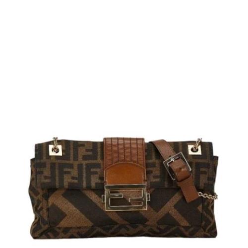 Pre-owned Canvas fendi-bags Fendi Vintage , Brown , Dames