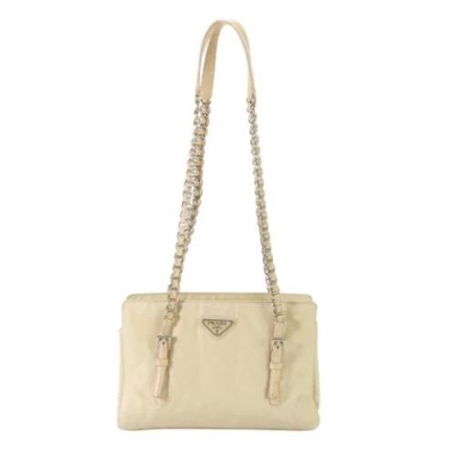 Pre-owned Fabric prada-bags Prada Vintage , Beige , Dames