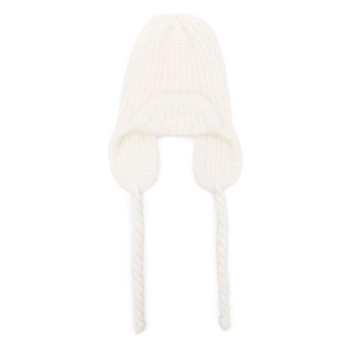 Mohair Trapper Hat Forte Forte , White , Dames