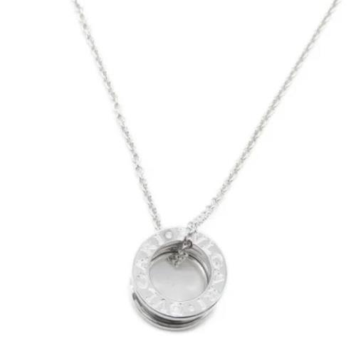 Pre-owned White Gold necklaces Bvlgari Vintage , Gray , Dames