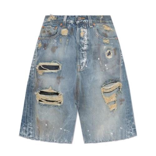 Denim shorts Vetements , Blue , Dames