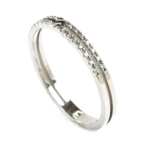 Pre-owned White Gold rings Gucci Vintage , Gray , Dames