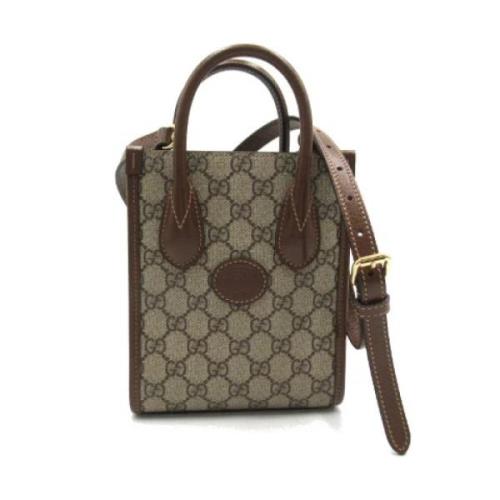 Pre-owned Leather gucci-bags Gucci Vintage , Brown , Dames