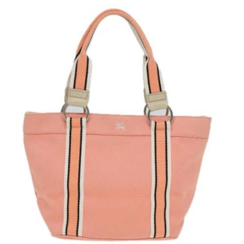 Pre-owned Canvas totes Burberry Vintage , Pink , Dames