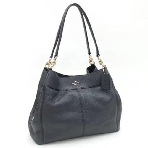 Pre-owned Leather totes Coach Pre-owned , Blue , Dames