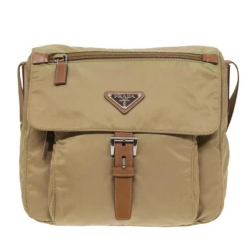 Pre-owned Canvas prada-bags Prada Vintage , Beige , Dames