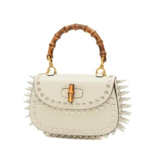 Pre-owned Leather gucci-bags Gucci Vintage , White , Dames