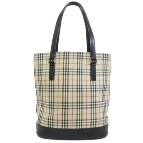 Pre-owned Canvas totes Burberry Vintage , Beige , Dames