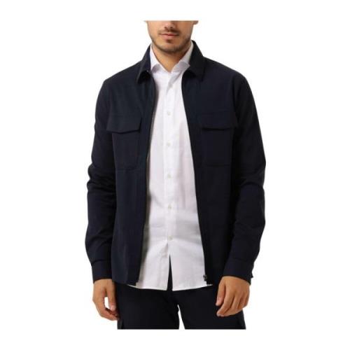 Heren Overshirt in Donkerblauw Genti , Blue , Heren