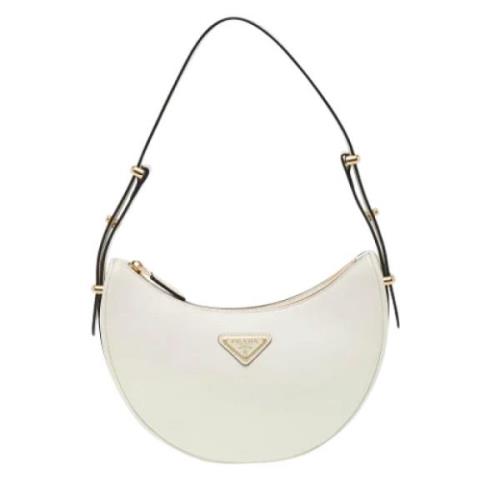 Pre-owned Leather prada-bags Prada Vintage , White , Dames