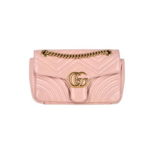 Pre-owned Leather crossbody-bags Gucci Vintage , Pink , Dames