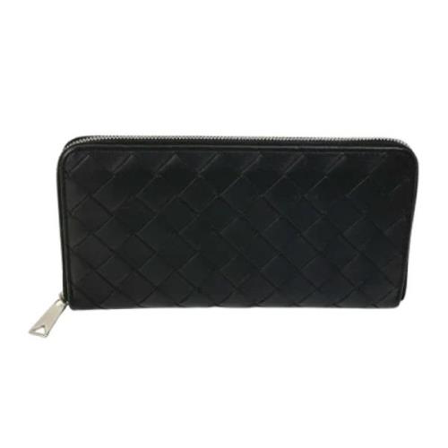 Pre-owned Leather wallets Bottega Veneta Vintage , Black , Dames