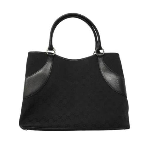 Pre-owned Canvas totes Gucci Vintage , Black , Dames