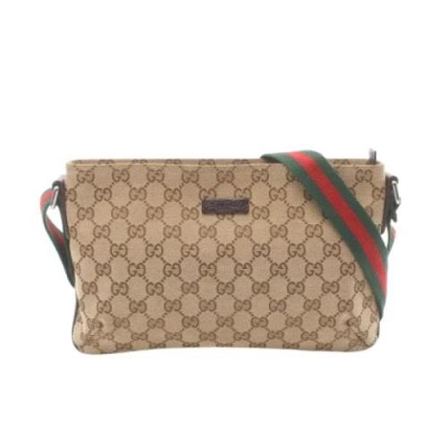 Pre-owned Canvas gucci-bags Gucci Vintage , Brown , Dames